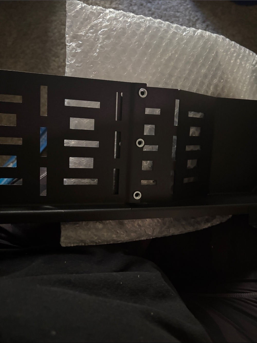 Black Metal Wall-Mount Storage Rack Organizer - for cars door.
